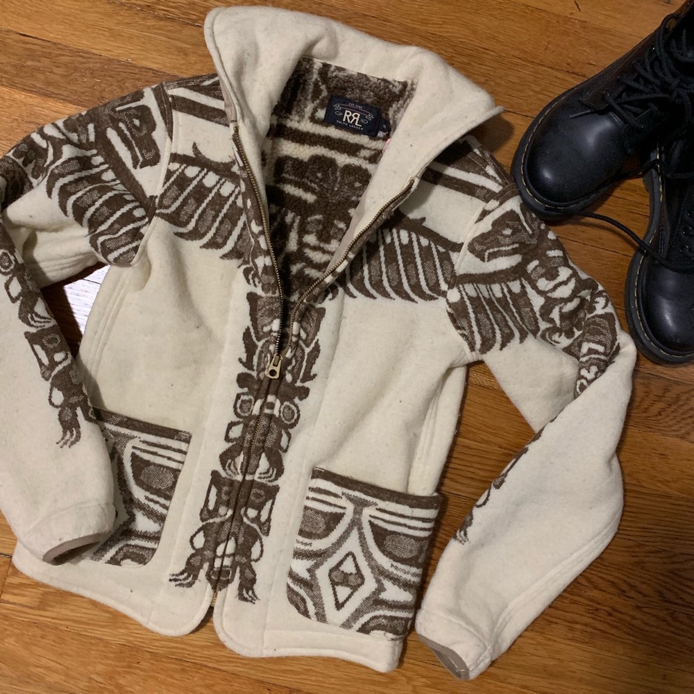 Ralph Lauren RRL sherpa jacket cute layering